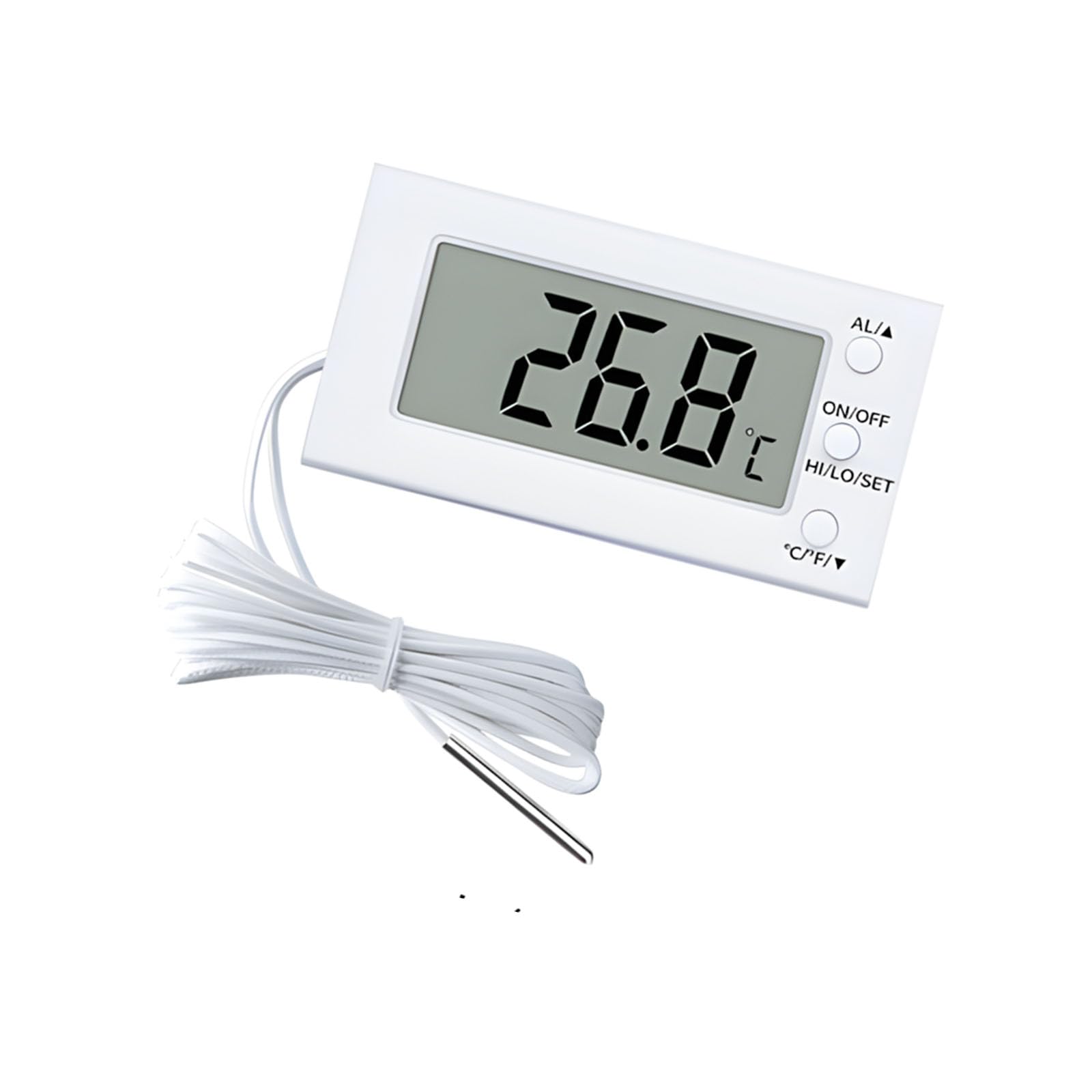 Yhplxyuus Digital Probe Temperature Gauge with for Freezer Oven and Cooking Area Built in Mounting 50 to 300℃ Scale Digital Display Thermograph