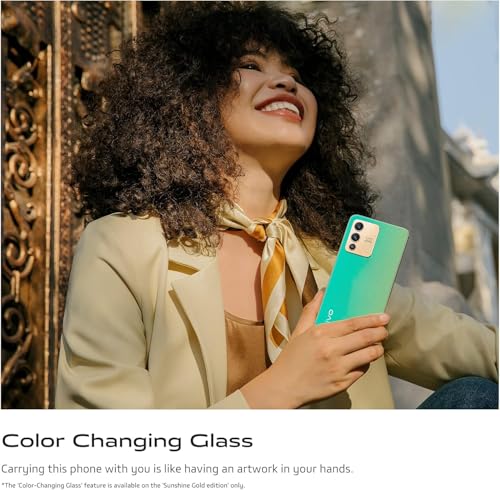 VIVO V23 5G Smartphone, con Doble Cámara Frontal de 50 MP, 12 GB de RAM + 256 GB de ROM, Vidrio Que Cambia de Color, Flash de Dos Tonos, Triple Cámara de 64 MP, Nergo - Imagen 3