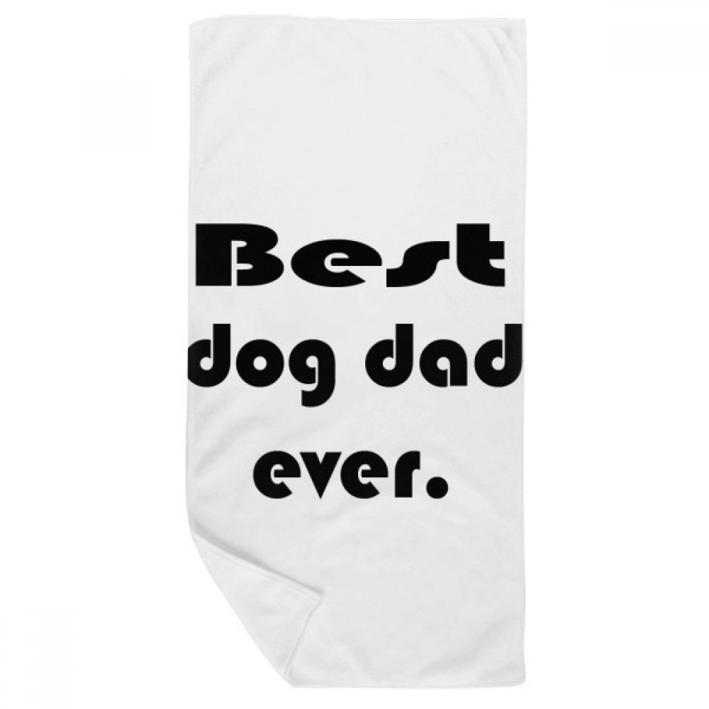 Cadeau Papa de Chien serviette de bain douce 35 x 70 cm