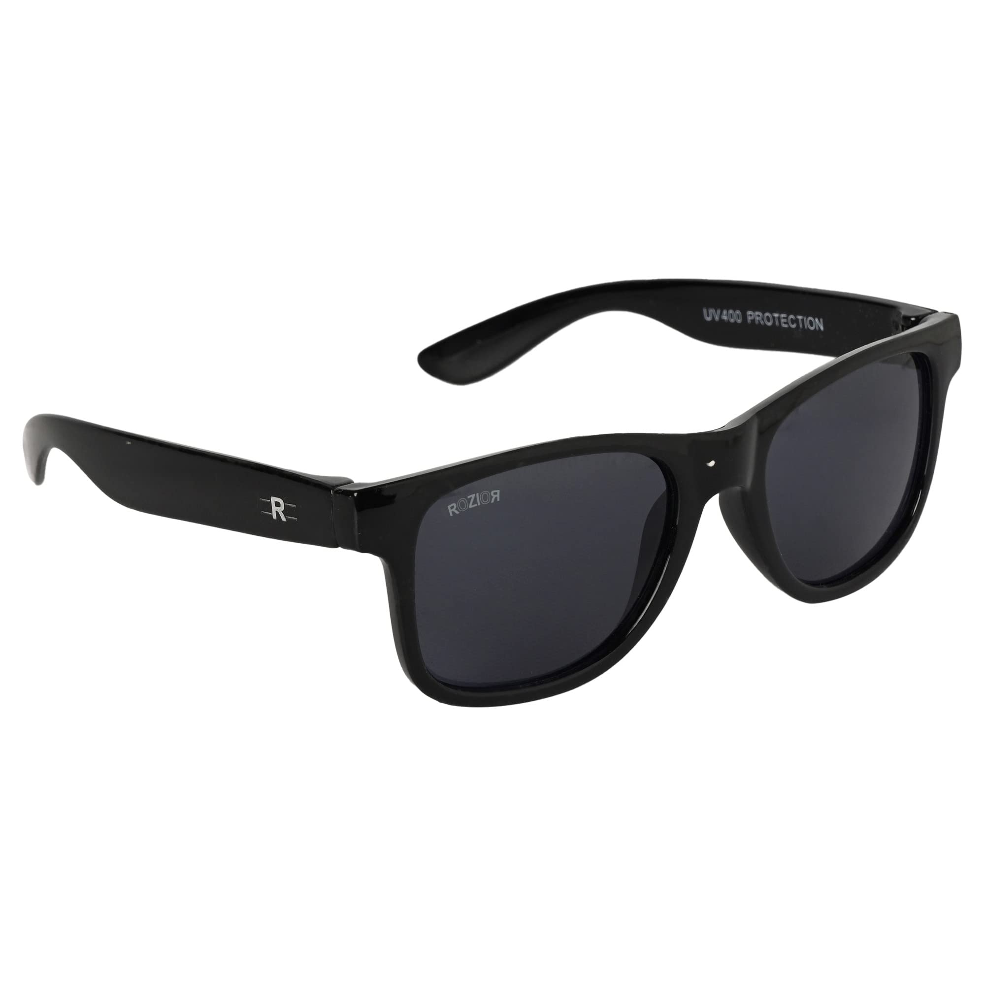 ROZIOR Kid's Polarized Sunglasses with UV Protection Black Lens with Black Frame, MODEL: RWPPK101C1 - Pack of 1 - Image 7 thumbnail
