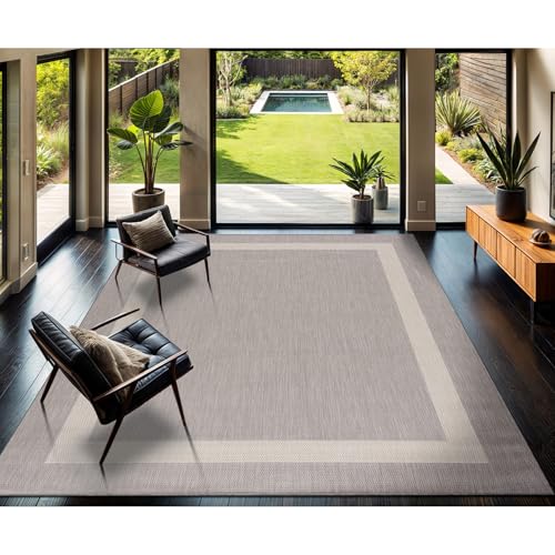 CAMILSON 9x12 Outdoor Rug Waterproof & Washable