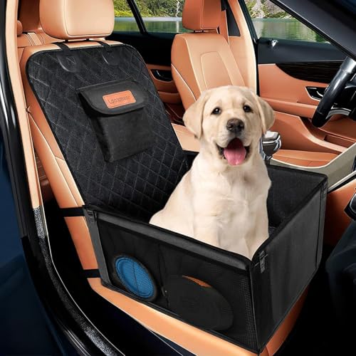 Looxmeer Hunde Autositz Extra Stabiler für Kleine Mittlere Hunde, Auto Hundesitz mit Verstärkte...