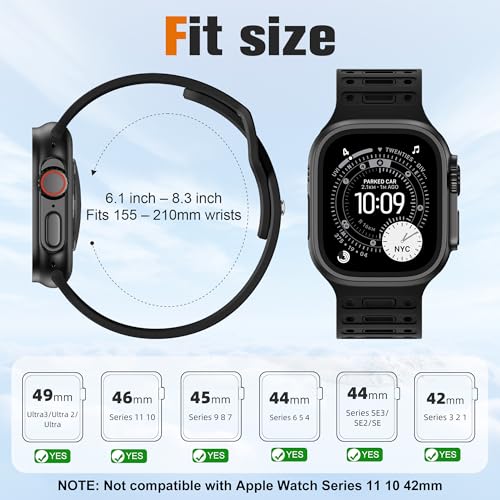 Maledan for Apple Watch Ultra 4 3 2 1 band for Men 49mm 44mm 46mm 42mm 45mm by Maledan - Used condition - Image 4