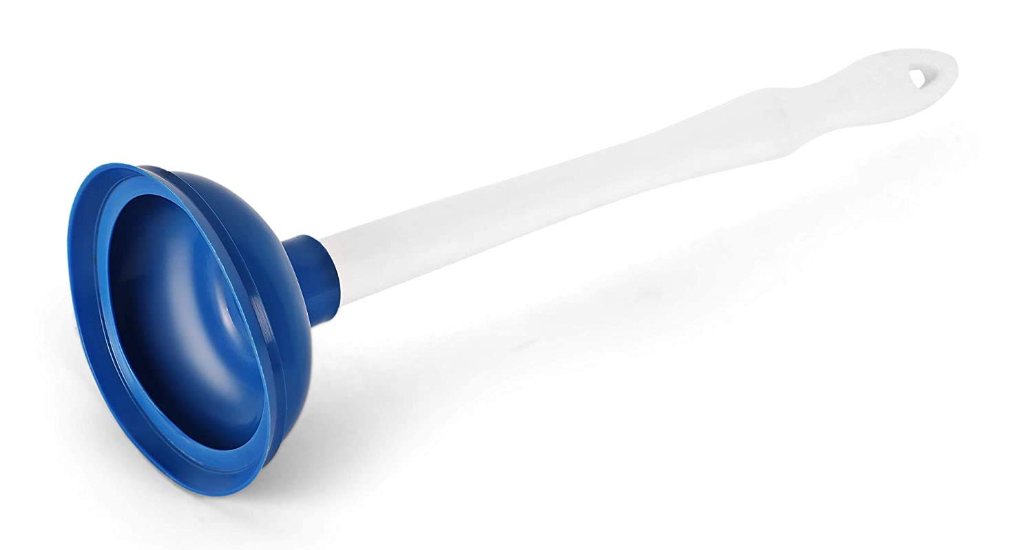 Cello Kleeno Max Multifunctional Plunger | Enhanced Pressure, Fit, and Suction | Plastic Handle For Comfortable Grip | Compact Design with Ergonomic Handle and Long-Lasting Durability | Blue