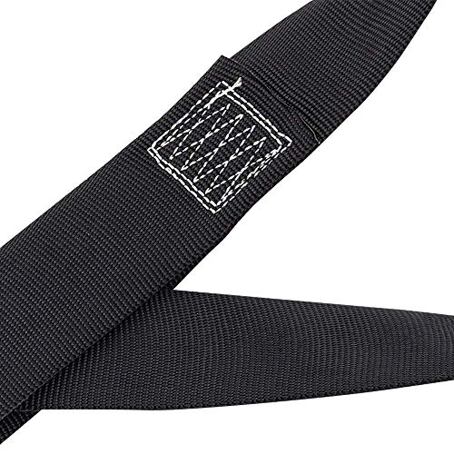 Image of Peakworks Abrasion Resistant, Polyester Webbing, 6 ft. Commercial Anchor Sling, 1 D-Ring, Black, V8209506