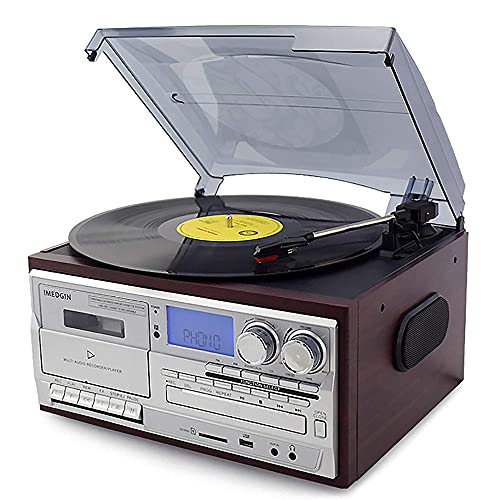 Platine Vinyle Bluetooth Tourne Disque Vinyle Gramophone Vintage Enregistreur USB 3 Vitesses Multifonction CD Radio Phonographe - Les Beatles, Paul McCartney, John Lennon, RIngo Starr, George Harrison Platine Vinyle Bluetooth Tourne Disque Vinyle Gramophone Vintage Enregistreur USB 3 Vitesses Multifonction CD Radio Phonographe