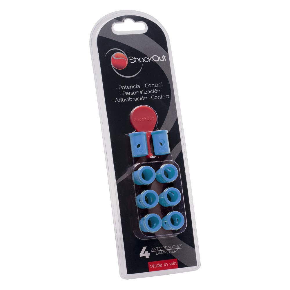 ShockOut - Antivibrador de Padel color Azul, Dampener para Palas de Padel para Preservar el Golpeo y Evitar Lesiones