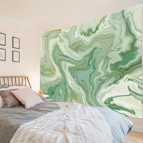 SCECALA Sage Green Marble Tapestry for Home Decor