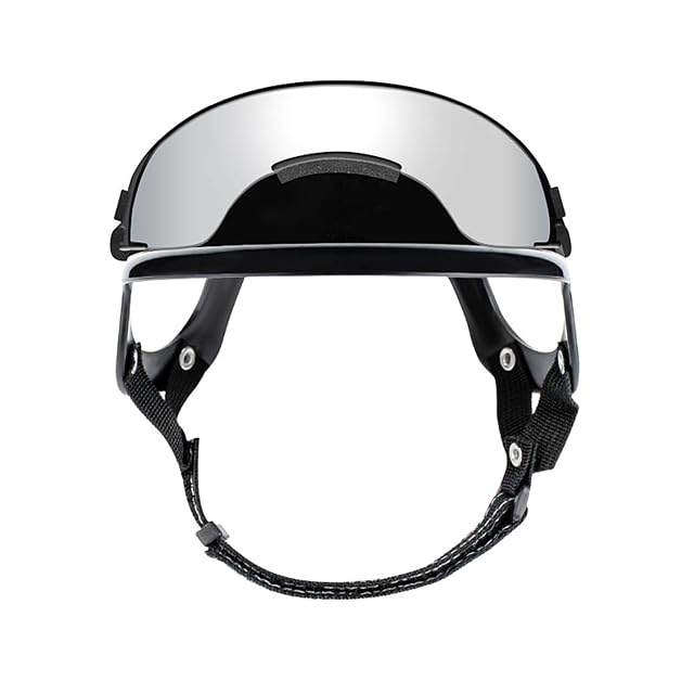Foto 4 de 8 de Juego de casco y gafas protectoras ajustables para perros para actividades activas al aire libre