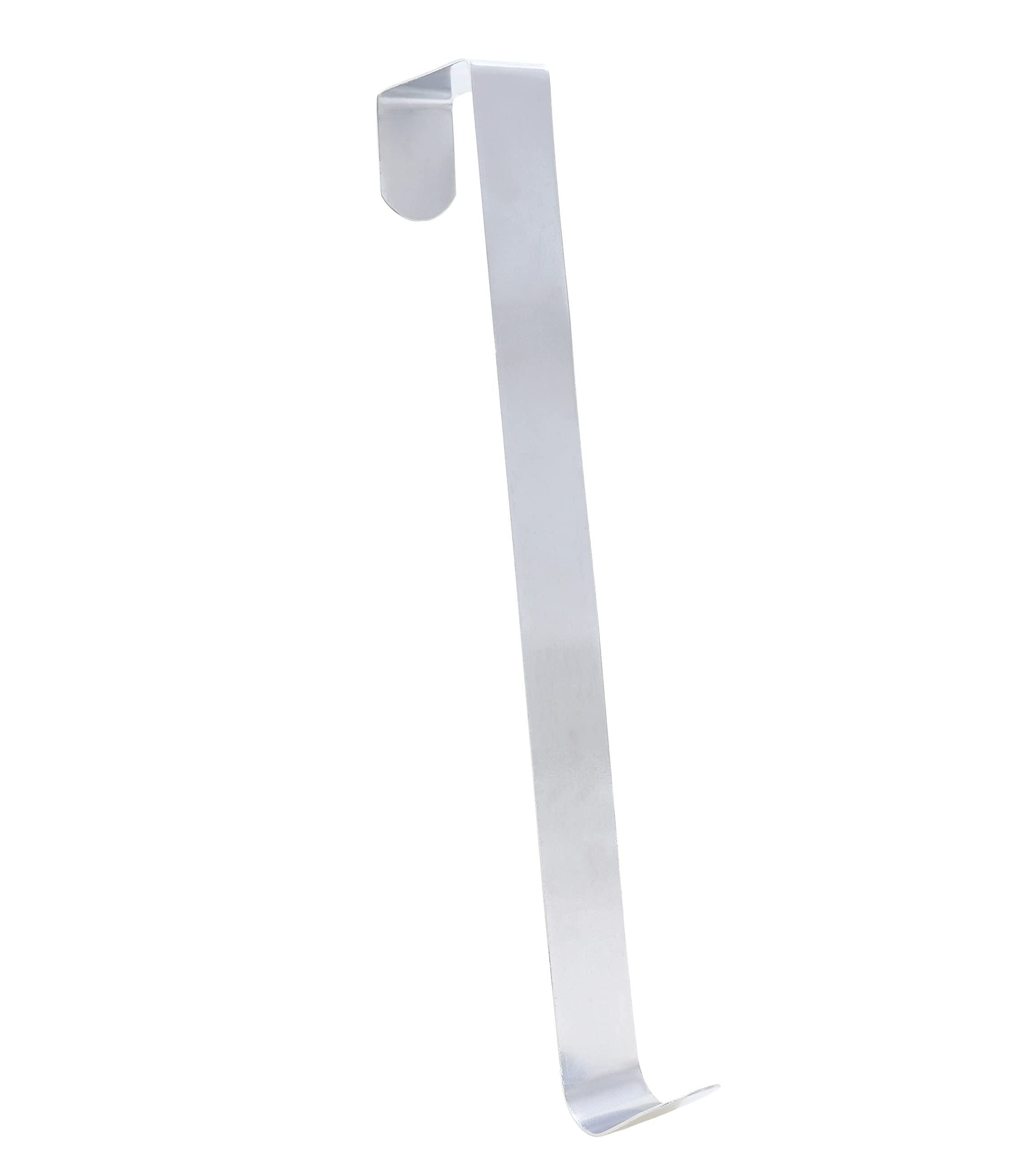 Christmas Concepts® 280mm (11") Metal Wreath Hanger – Ultra Slim Over The Door Christmas Hanger (Silver)