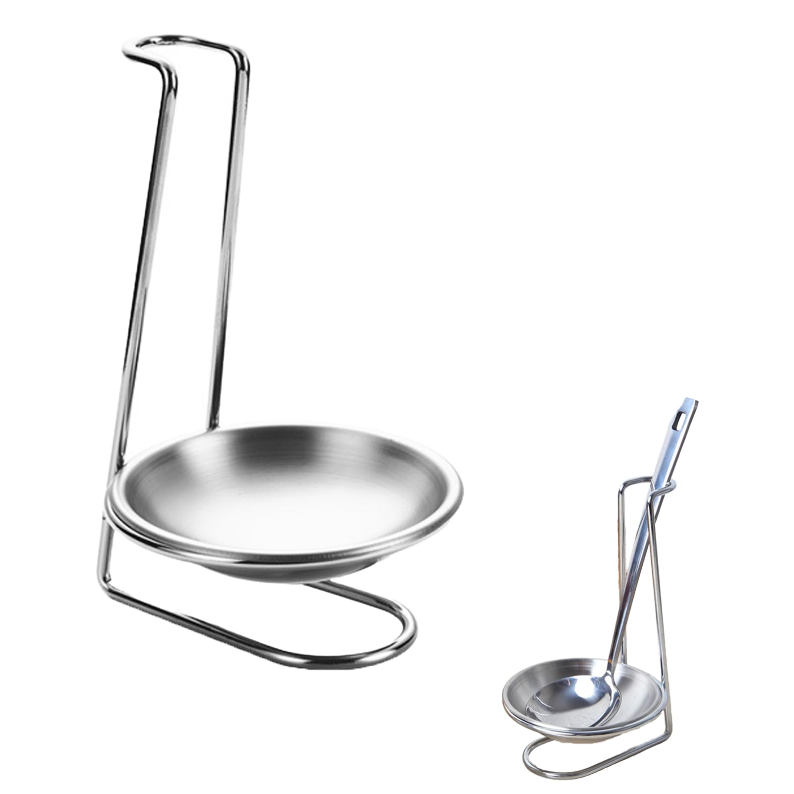 Edelstahl LöFfelablage,KochlöFfel KochlöFfelablage,Suppenkelle Spoon Rest,KüChenhelfer KochlöFfelhalter,KüChenutensilienhalter LöFfelhalter