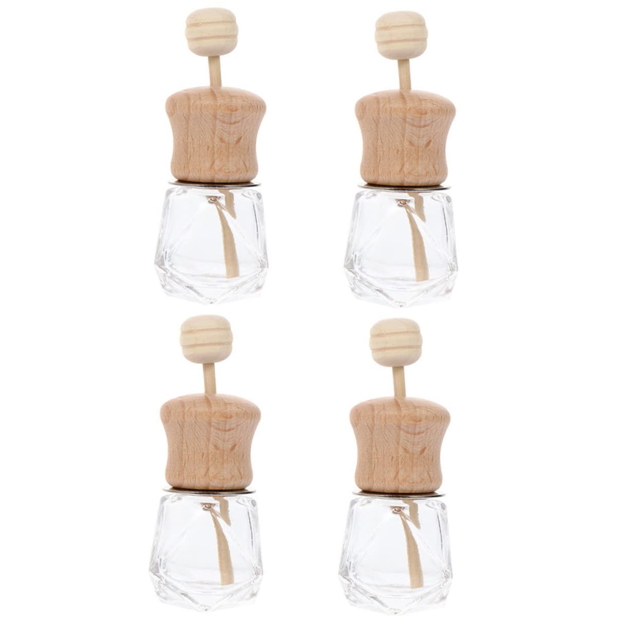 ULTECHNOVO 20pièces Diffuseur De Parfum pour Voiture Lot de Bouteilles Transparentes Accessoire Élégant pour Aromathérapie Et Décoration Automobile