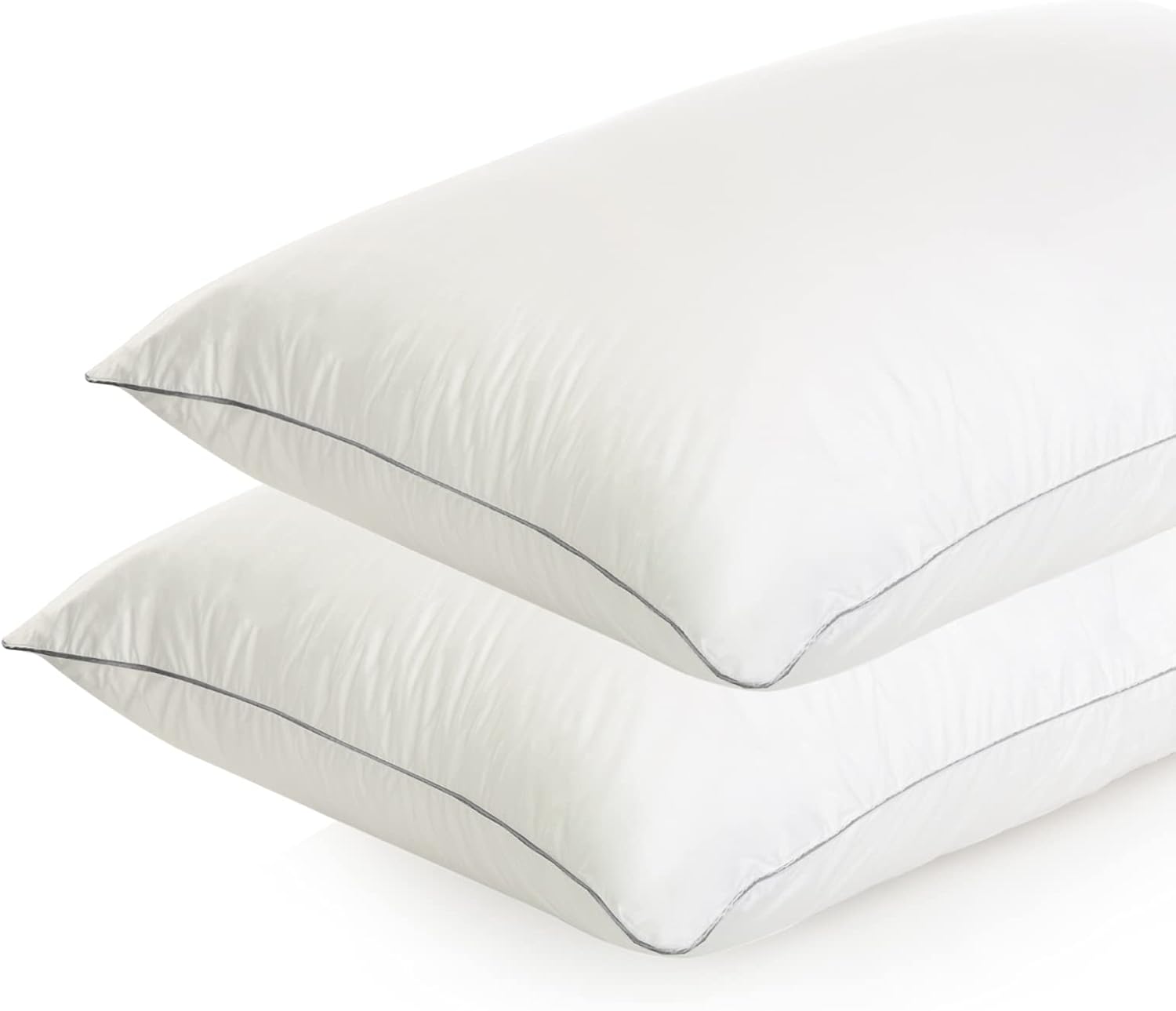 King Size Pillows 2 Pack for Sleeping, Soft and Supportive Bed Pillows for Side Back and Stomach