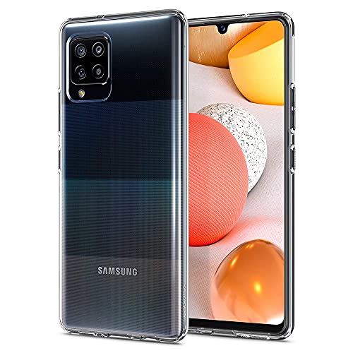 Image of Fashionury Crystal Clear Case for Samsung Galaxy M42 5G / A42 5G | Yellowing Resistance | Transparent TPU Silicone | Raised Camera Lips | Slim Transparent Cover