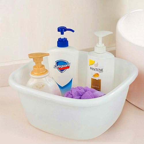 Miniatura 5 de Bandeja cuadrada de plástico, lavabo, 16 cuartos de galón, 3 paquetes