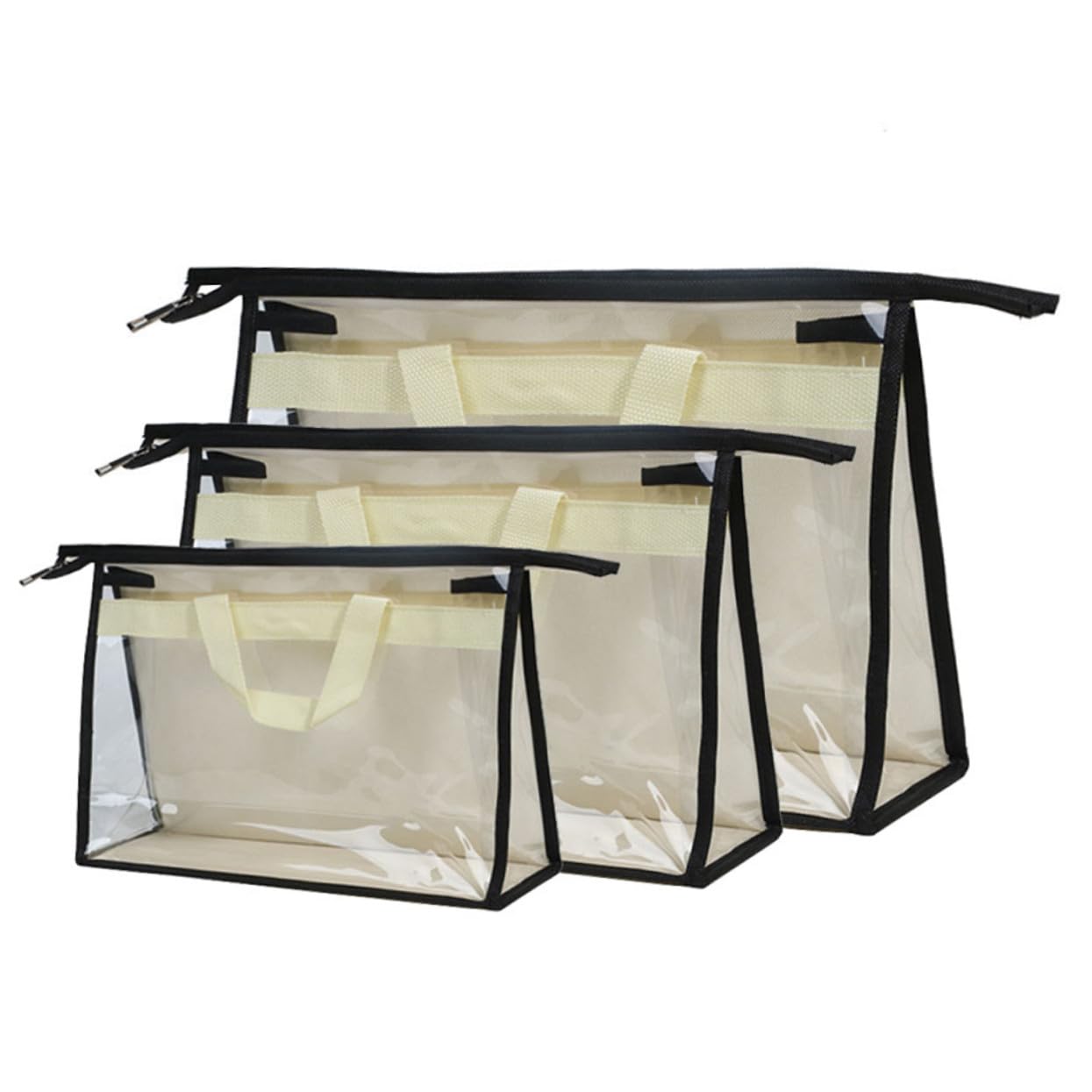 Rangement transparent pliable pour sac à main sur étagère de dressing - 8