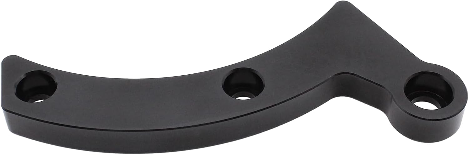 Set of Black Billet Aluminum Alternator Bracket for Small Block Mopar Chrysler SB 318 340 360 Engines,V-Belt and Serpentine Applications