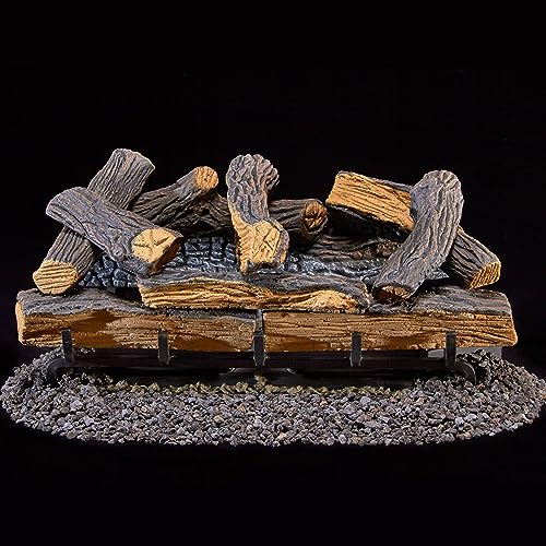 Duluth Forge DLS-24R-1-AZ Dls-24R-1 Dual Fuel Ventless Fireplace Logs Set With Remote Control, Use With Natural Gas Or Liquid Propane thumb #7