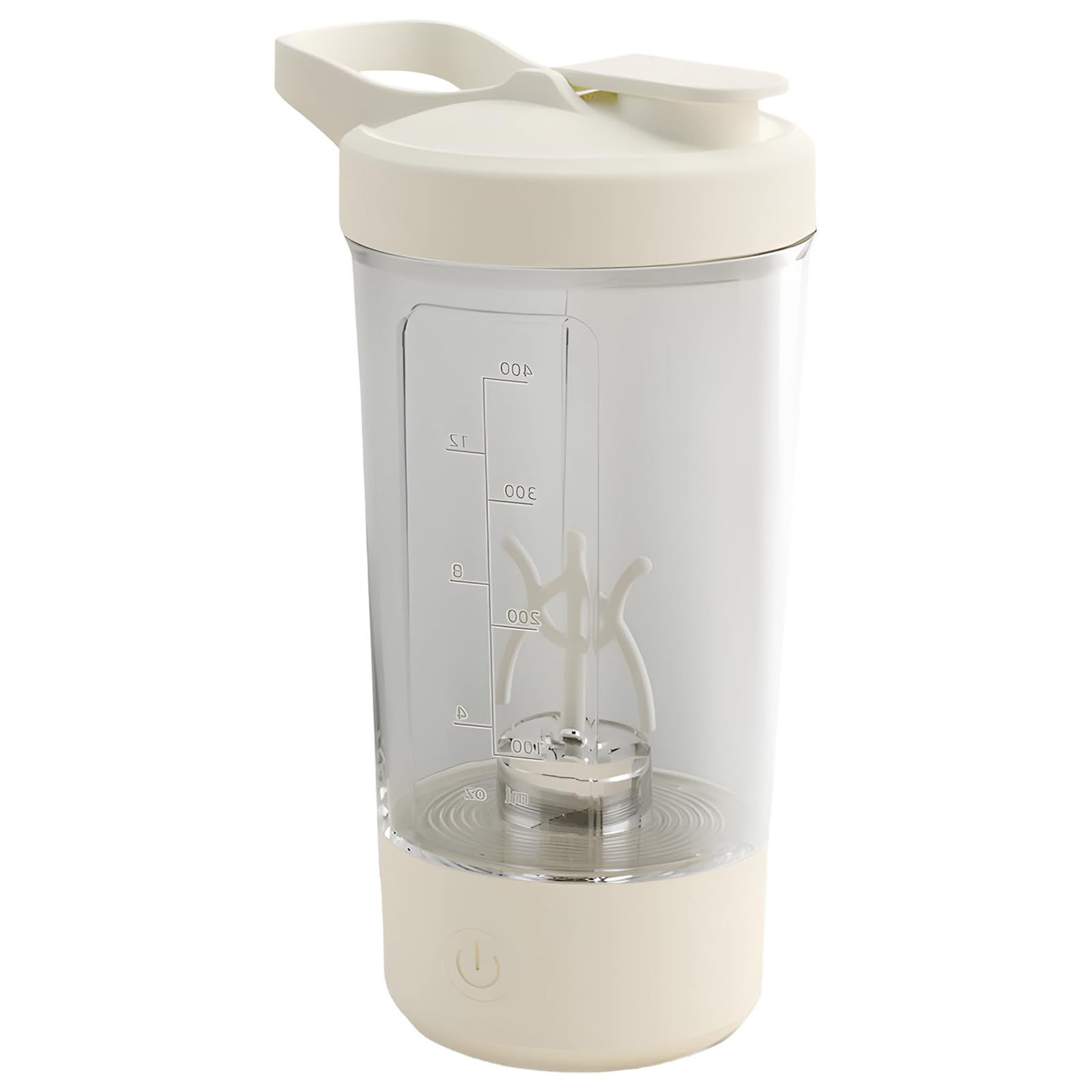 Elektrischer Protein Shaker, Tragbarer Mixerbecher mit Skala, Lebensmittelechte Materialien, Ein-Knopf-Mischung, ideal für Proteinshakes und Pre-Workout-Getränke