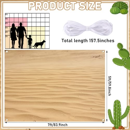Fondo Fotográfico Desert Sand 7x5ft para Estudio y Eventos miniatura 2
