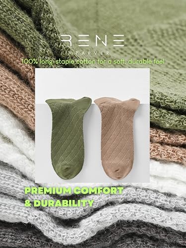 6 Pairs Ankle Socks for Men - 100% Cotton Socks for Men - Breathable Low Cut Casual Sock - Mens Ankle Sock3