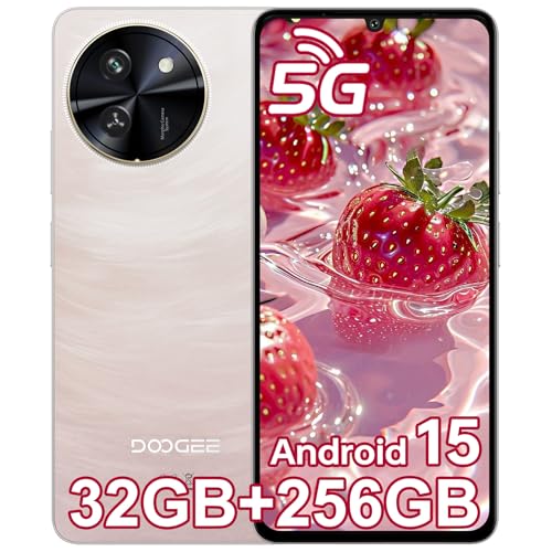 DOOGEE Note 59 Pro 5G Telefono Movile Android 15, 32GB+256GB/2TB Smartphone 6250mAh, 6.75' 120Hz Teléfono Inteligentes 16MP+8MP, 4K Video/5G Wifi/5G Doble SIM/Face ID/Reconocimiento De Huella Dactilar