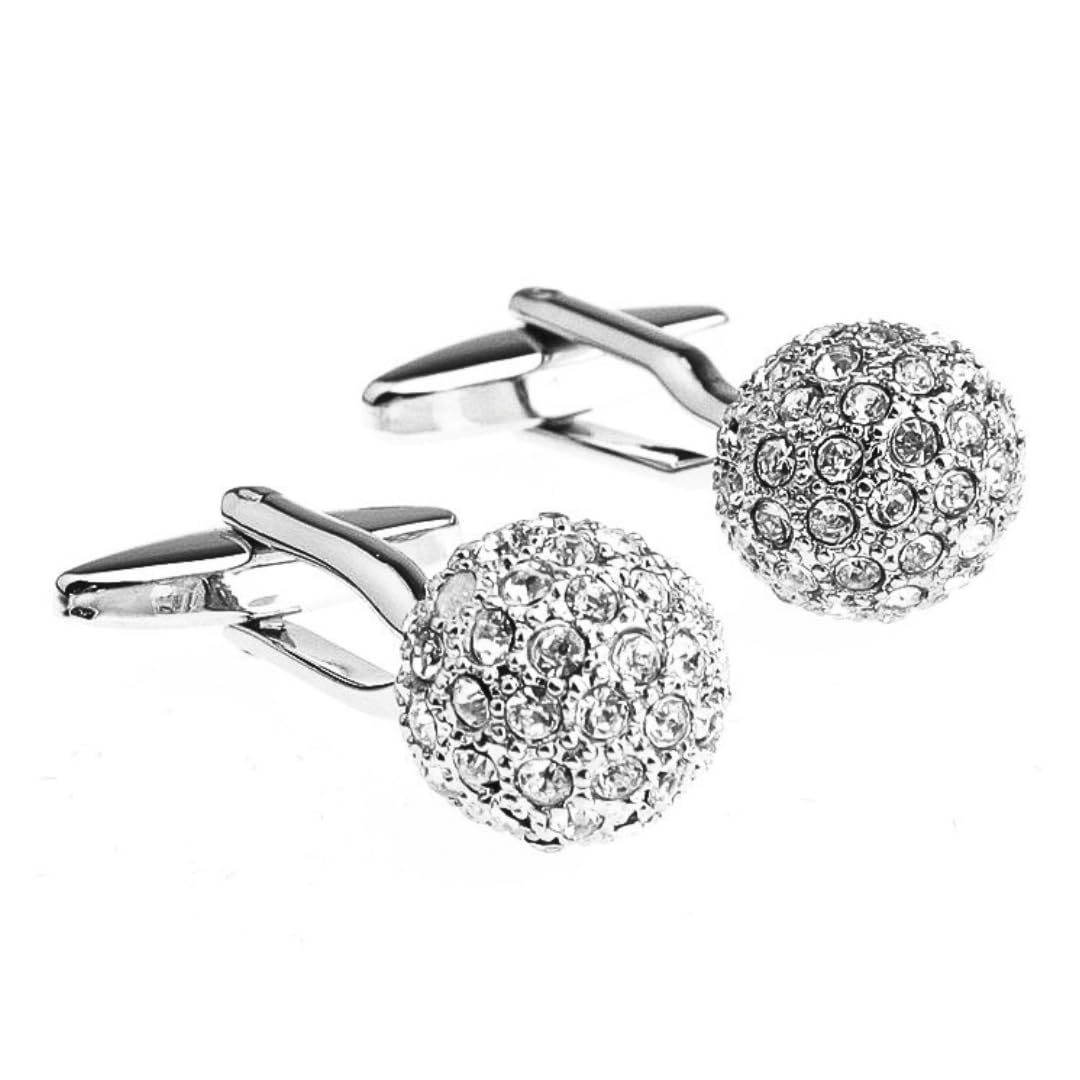 Bouton de Manchette Homme | Boutons de Manchette Diamant Strass | Acier Inoxydable | Cadeau pour Hommes | Accessoire de Mariage | Bijou Luxe pour Chemise Poignet Mousquetaire