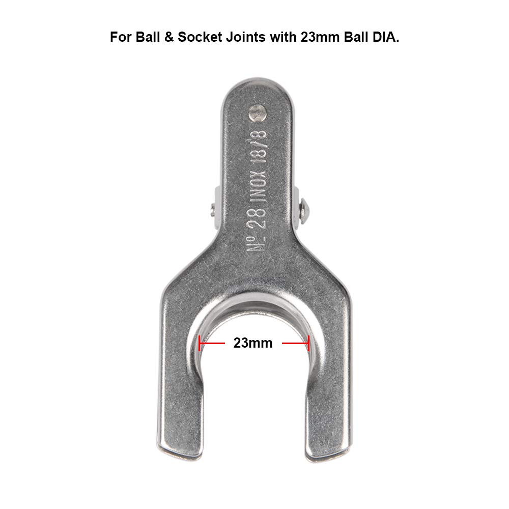 stonylab Pinza a Snodo Sferica, Supporto a Morsetto Sferico in Acciaio Inossidabile con Dado di Bloccaggio a Vite per Lab, Morsetto da Laboratorio Spherical Pinch Clamp Pinch Clip, Dimensione 28