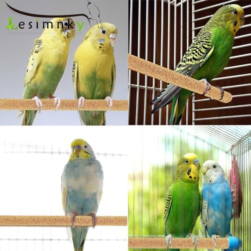 30PCS Birds Perch Covers, Sand Perch for Bird Cage Platform Accessories Bird Perch Covers Sandpaper Sand Perch Covers for Parakeets Canaries Finches & Small Birds - 5