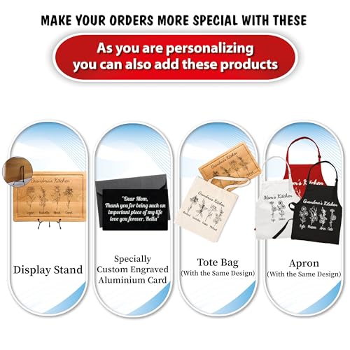 Personalized-Cutting-Board-For-Mom-Grandma-Birth-Flower-Grandmoms-Garden-Mothers-Day-Gifts-For-Grandma-Christmas-and-Birthday-Gifts-For-Mom-From-Son-Daughter-Chopping-Board-for-Mamas-Kitchen