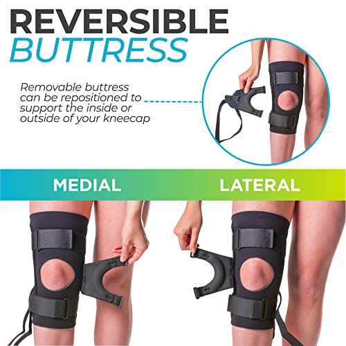 Braceability J Patella Knee Brace - Lateral Patellar Stabilizer With Medial And J-Lat Support Straps For Dislocation, Subluxation, Patellofemoral Pain, Left Or Right Kneecap Tracking (Xl) #TOP2