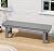 SERWALL 2-Person Backless Outdoor Bench 56 Inches, Grey