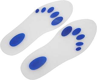 Orthotic Gel Insoles, Feet Insoles Arch Support Plantar Shoe Insoles Silicone Insole Elastic Shoe Insert Cushion Shock Absorption Running Shoe Pad Insoles Shoe Inserts For Women and Man(M)