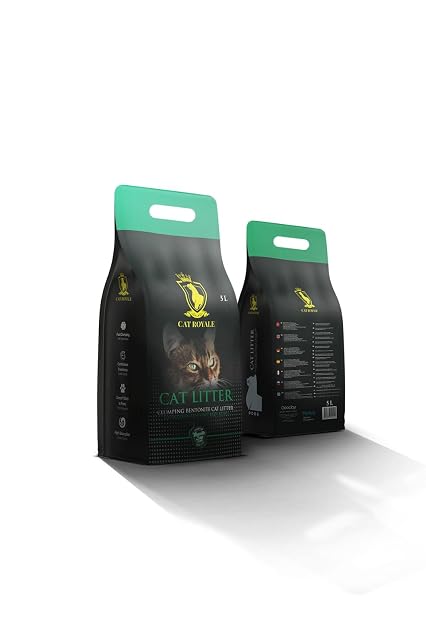 Foto 4 de 8 de Cat Royale Arena para gatos natural de bentonita sin perfume, 5 litros, alta absorción de líquidos, sin polvo