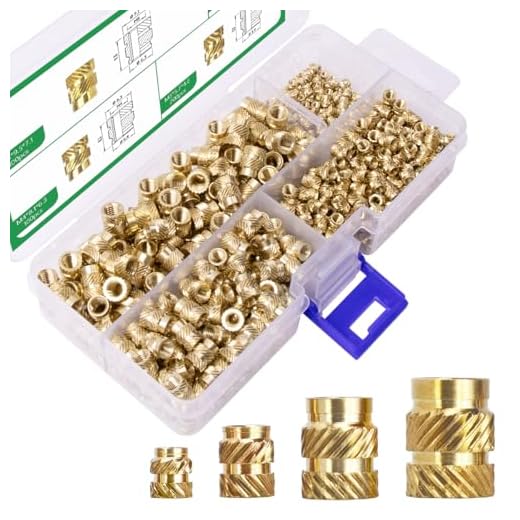 500pcs Heat-Set Threaded Inserts Kit | M2/M3/M4/M5 Brass Knurled Nuts | Brass Heat Set Insert for Plastic and 3D Printing Components(PLA, ABS, PETG) | Durable & Corrosion-Resistant