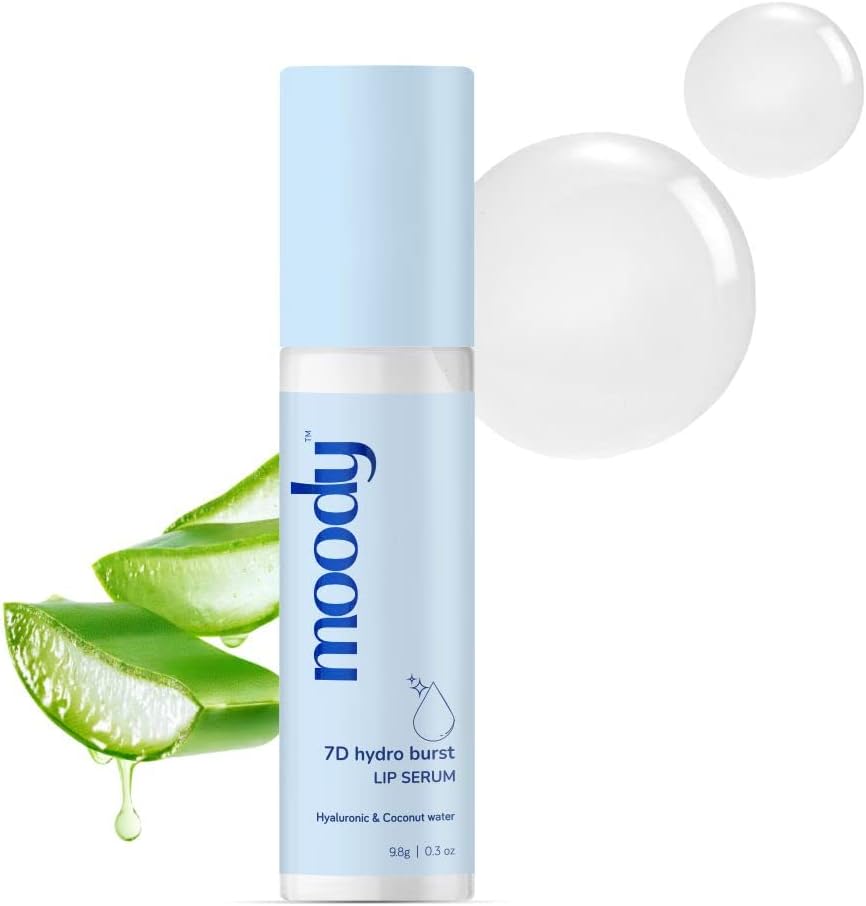 7D Hydro Burst Lip Serum Roll-On with Hyaluronic Acid, Kojic & Ceramides For Pigmentation & Hydration| Lip Serum for Chapped & Dry Lips | Nourishing and Moisturizing Lips | Paraben Free & Vegan