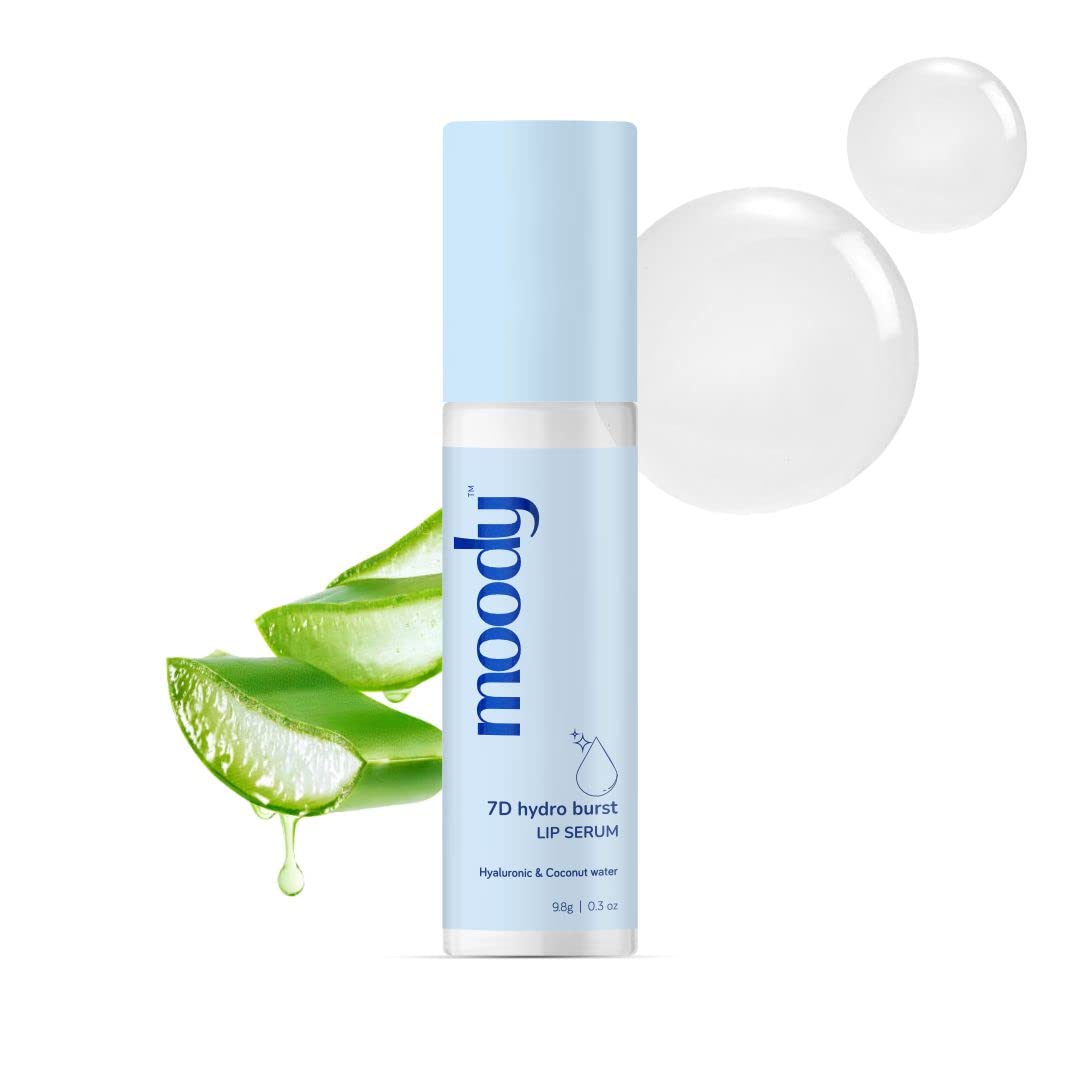 Buy Moody 7D Hydro Burst Lip Serum RollOn with Hyaluronic Acid, Kojic