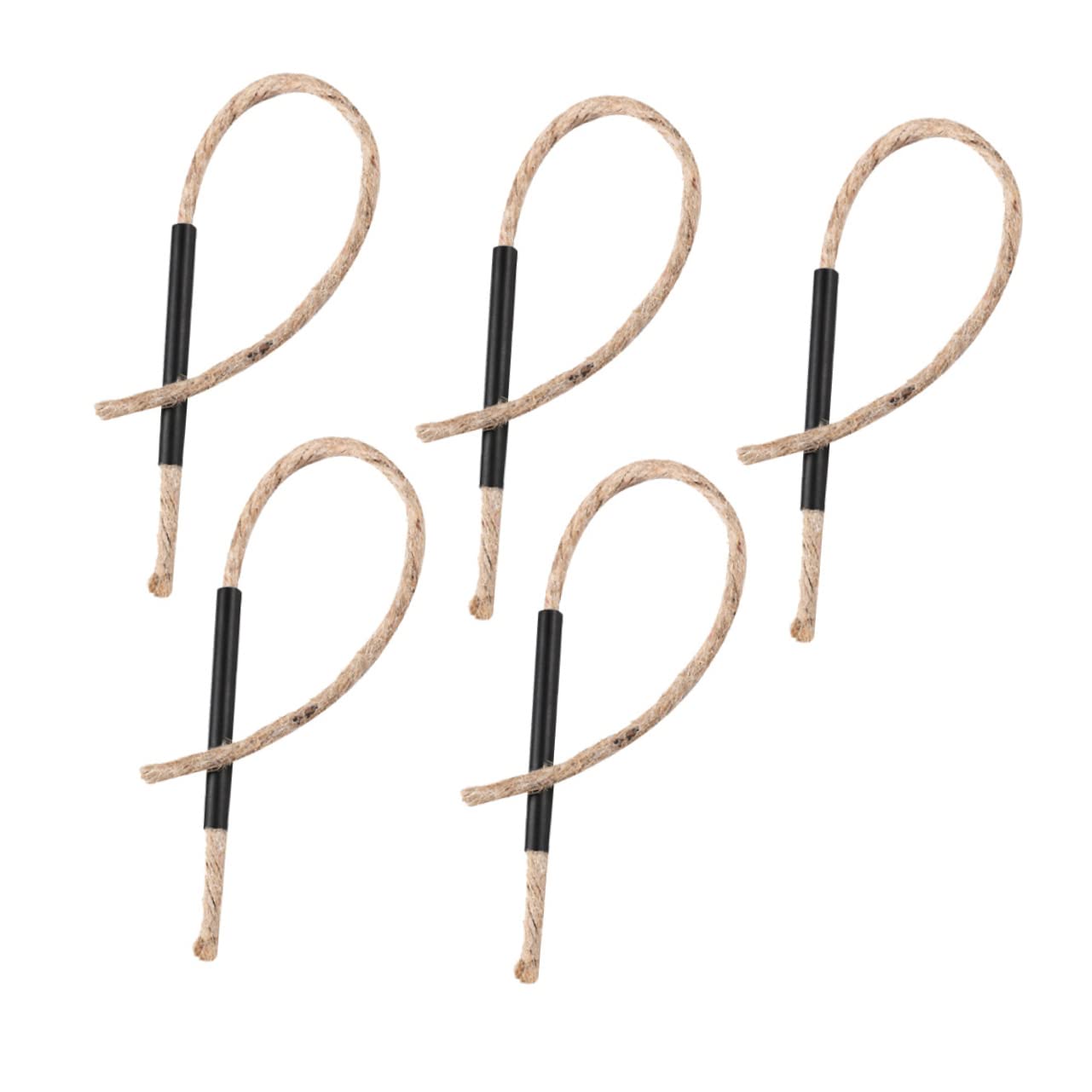 Abaodam 5pcs Survival Fire Camping Outdoor Flame Rope Aluminum Handles Waterproof Windproof for Hiking BBQ Family Parties