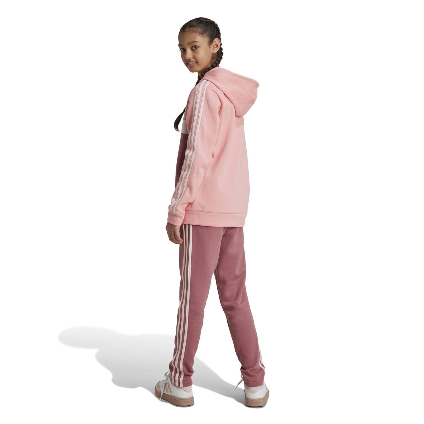 adidas Tiberio 3 Stripes Colorblock Fleece Junior Tracksuit 13-14 Years