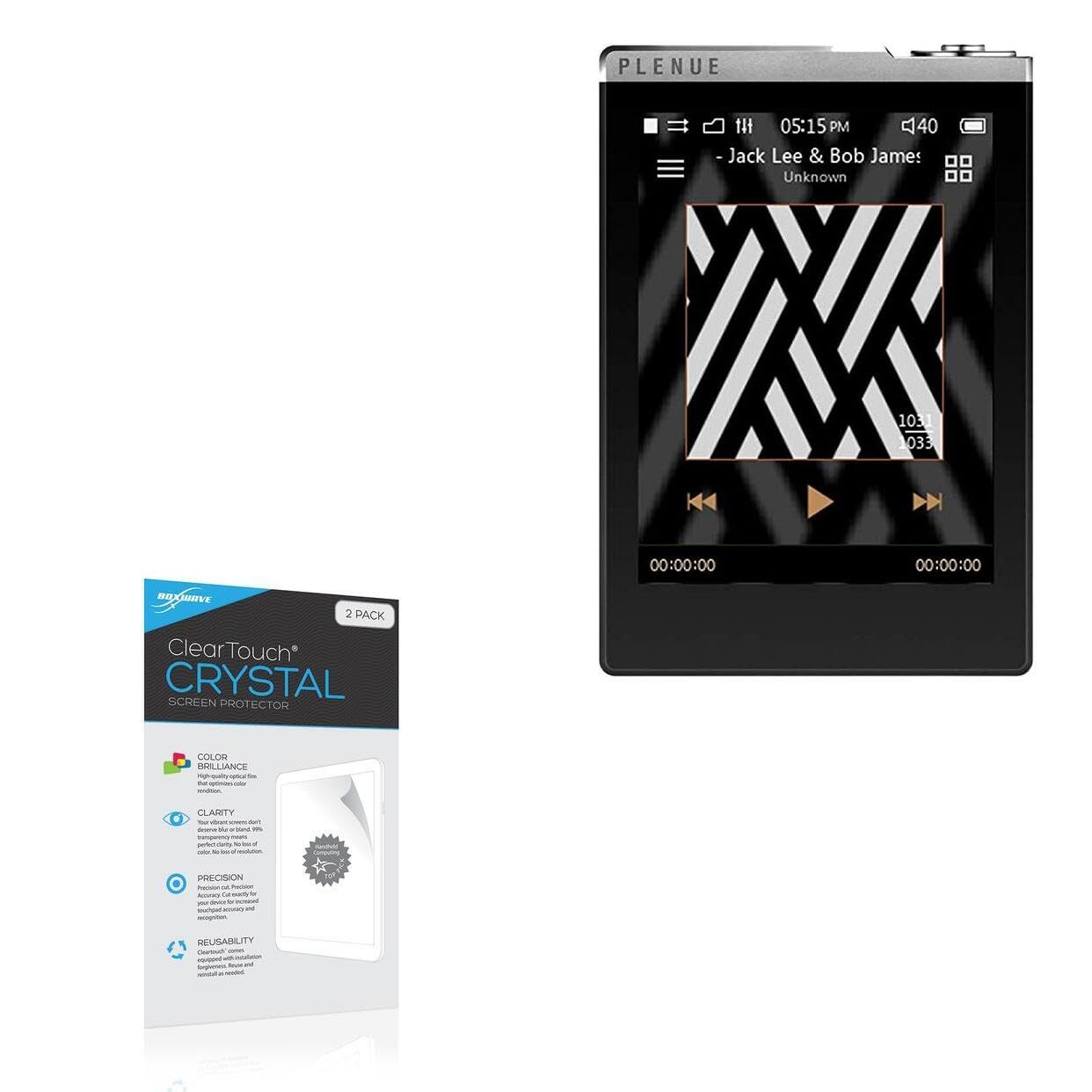 BoxWave Screen Protector for Cowon Plenue D (Screen Protector ClearTouch Crystal (2-Pack), HD Film Skin - Shields from Scratches for Cowon Plenue D