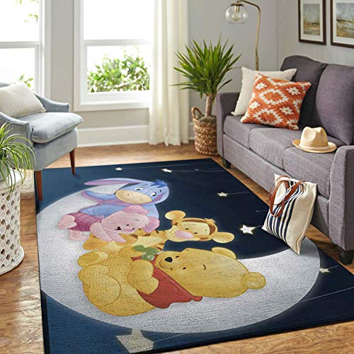 Image of Pooh Area Rugs Living Room Carpet Floor Decor (Medium)