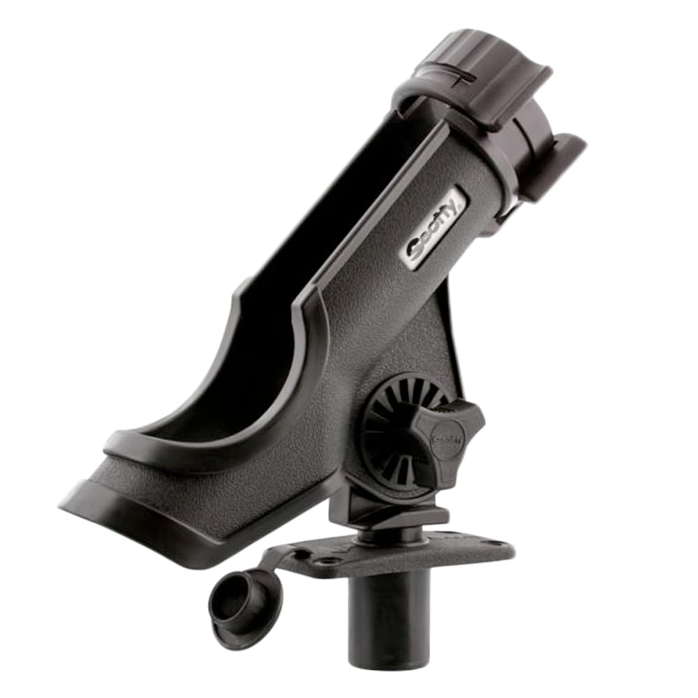 SCOTTY POWERLOCK ROD HOLDER BLACK W/ 244 FLUSH DECK MOUNT