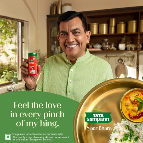 Image of Tata Sampann Hing, Compounded Asafoetida (Bandhani Hing), 100g, Recommended by Chef Sanjeev Kapoor, Strong Flavour & Aroma