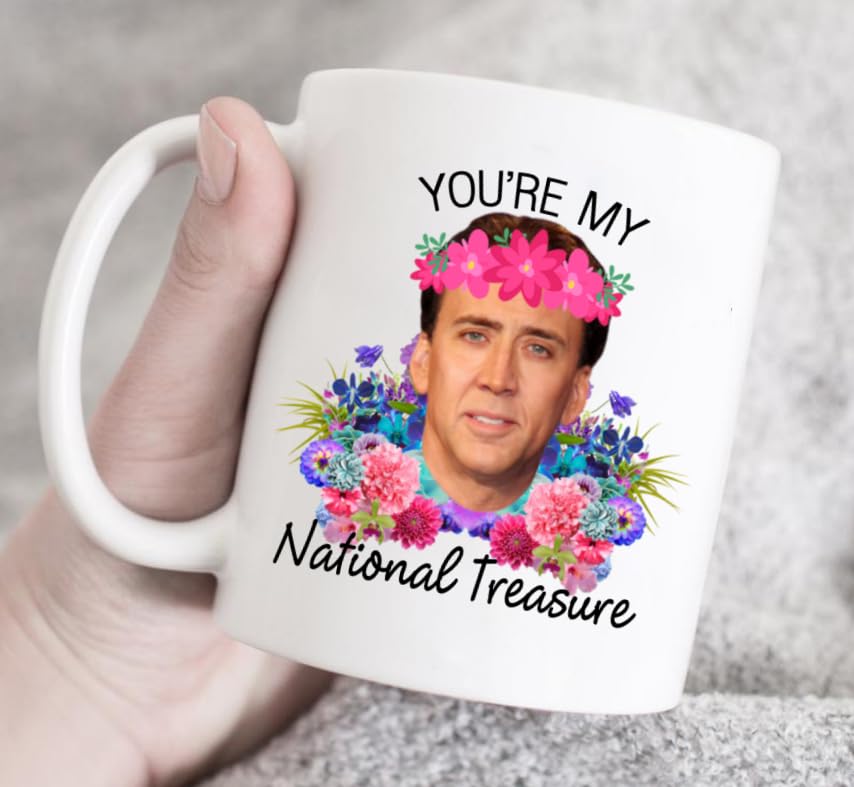 SCSF Coffee Mug For Coffee Lover - You're My National Treasure Tea Cup -11 Ounce