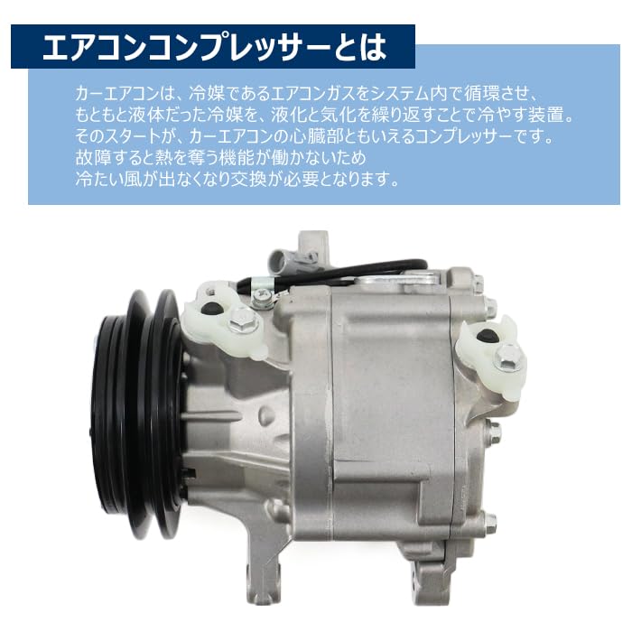 エアコンコンプレッサー テリオスキッド J111G リビルト J131G 88320