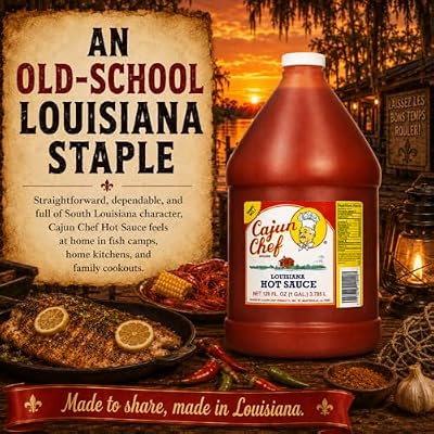 Cajun Chef Louisiana Hot Sauce 1 Gal by Cajun Chef