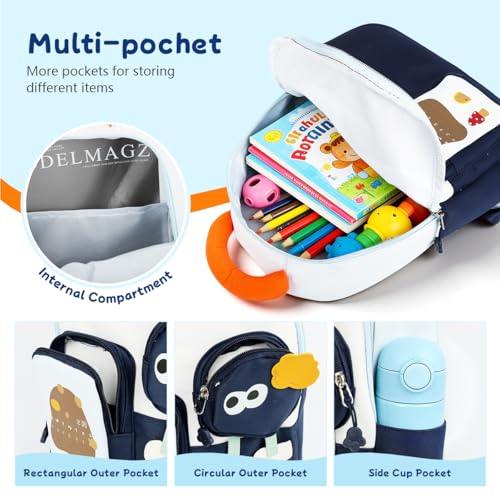 Image of PALAY Mini Toddler Bag for 2-5 Years Cute Cartoon Small Kids Bag with Small Pouch Lightweight Mini Toddler Backpack