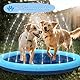 Griwuut Hundepool, 100 cm Sprinkler Matte für Hunde Splash Pad, faltbar verdickte Outdoor Hundesprinkler Spielmatte für Sommer Garten Strand Hinterhof, Hundesprinkler Wasserspielzeug