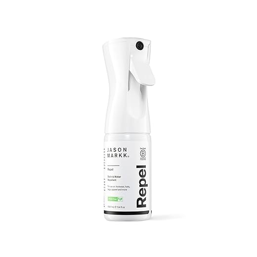 Jason Markk Shoe Protector Repel Spray, Water & Stain Repellent for Shoe and Sneaker Care, Non-Aerosol Footwear Protector Spray, Safe for Leather, Suede, Nubuck, Cotton, Knits, 5.4oz
