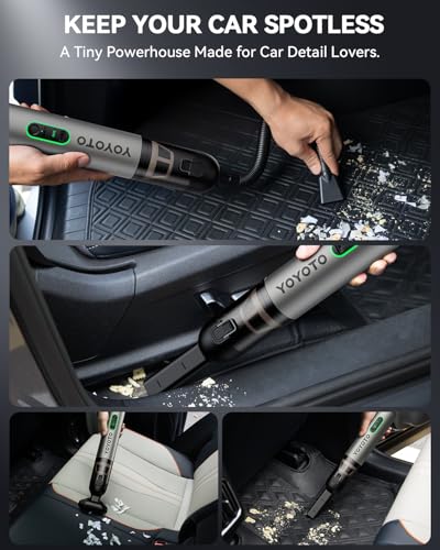 Car Vacuum Rechargeable 21000Pa Powerful Suction Handheld Vacuum Cordless - image 6